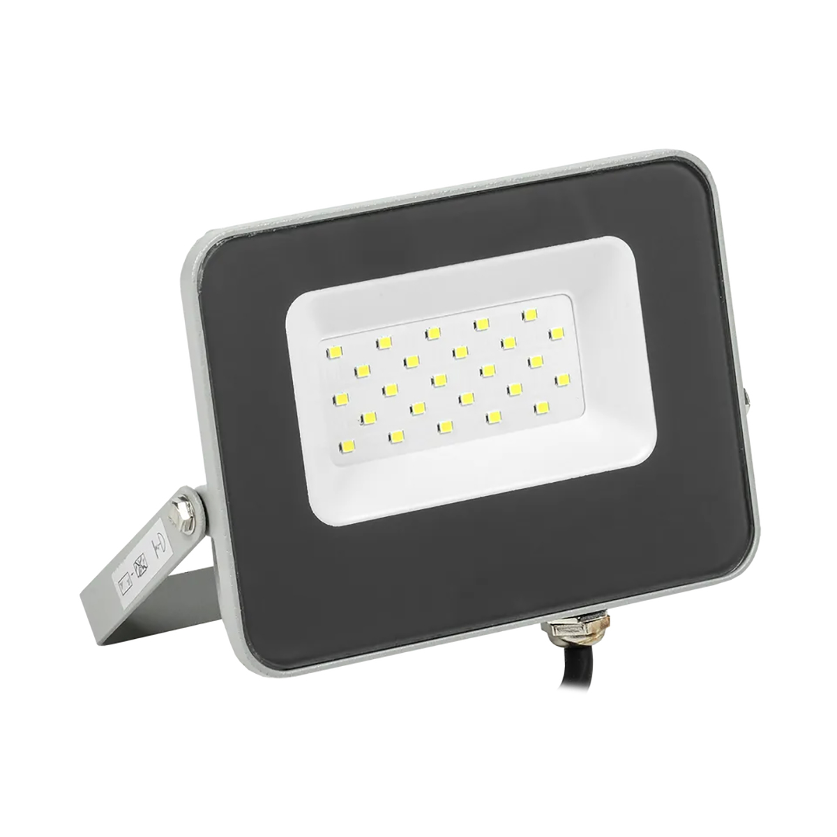 Прожектор светодиодный сдо 07-20  20 вт, 6500 к, ip65, серый (1/30) "iek"