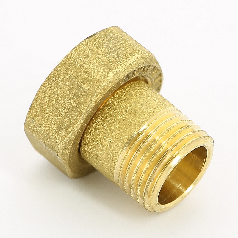 Соединение редукция 1/2" x 3/4" ВН с накидной гайкой и плоской прокладкой UNI-FITT