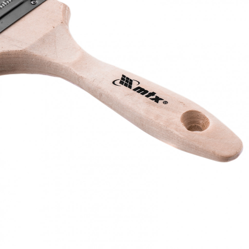 Кисть плоская Platinum 2.5", искусственная щетина, деревянная ручка MTX (83330)