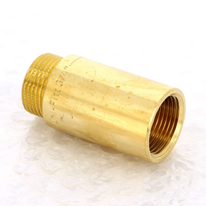 Удлинитель резьбовой ВН 1/2" x 40 мм латунь UNI-FITT