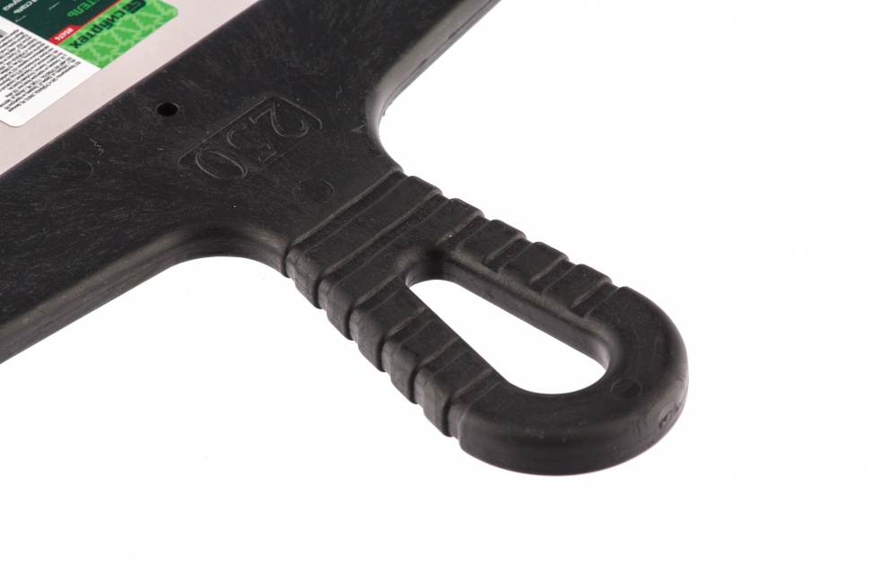 Шпатель из нержавеющей стали, 250 мм, зуб 8 х 8 мм, пластмассовая ручка Сибртех (85474)