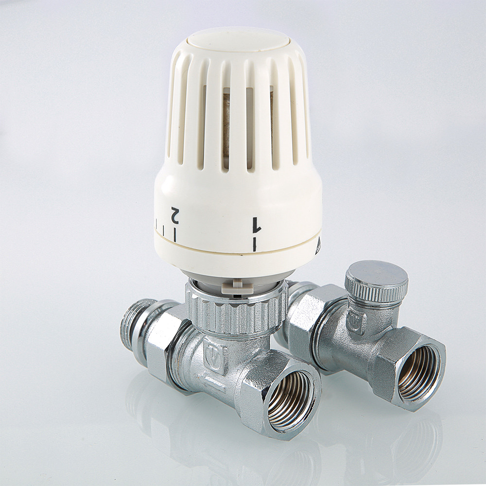 Комплект терморегулирующего оборудования ВН 1/2" для радиатора прямой VALTEC