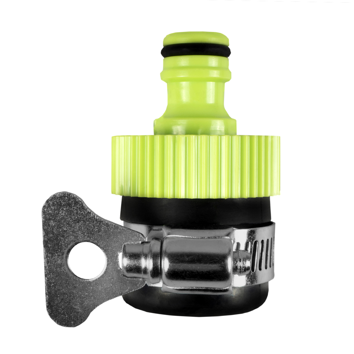 Адаптер внешний с хомутом для труб 16-21 мм ударопрочн. пластик (50/100) "feona" 137-1012