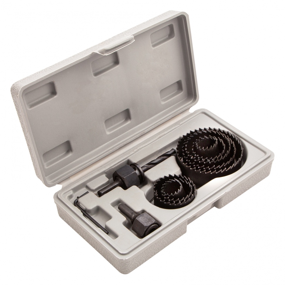 Набор кольцевых пил по дереву, 19-64 мм, 11 предметов Matrix (70473)