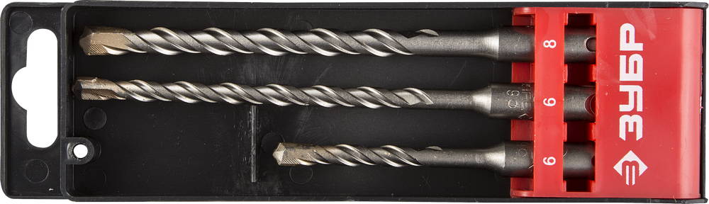 ЗУБР 3 шт: 5х110, 6/8х160 мм, набор SDS-plus буров, Профессионал (29314-H3-1)