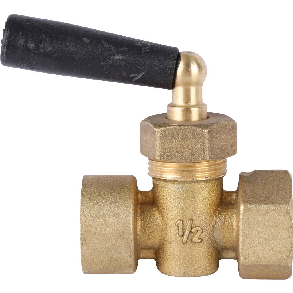 Кран ВВ трехходовой STOUT 1/2" для манометров