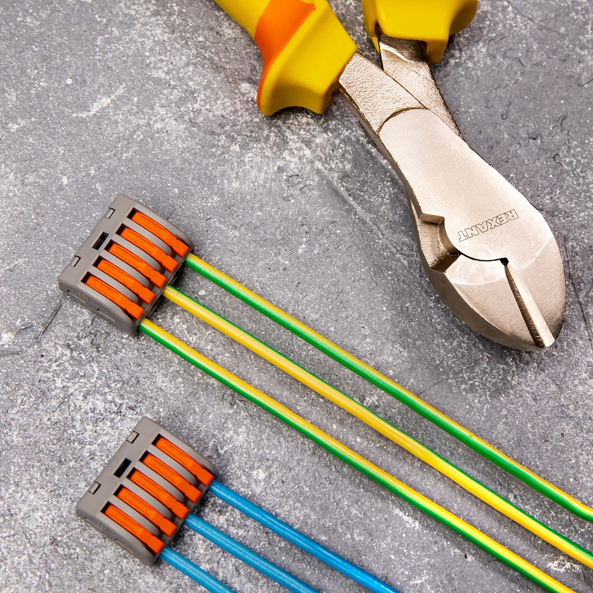 Клеммы универс. смк 222-415  5-проводные упак. 5 шт. (серые) (1/10) "rexant" 06-0202-b5