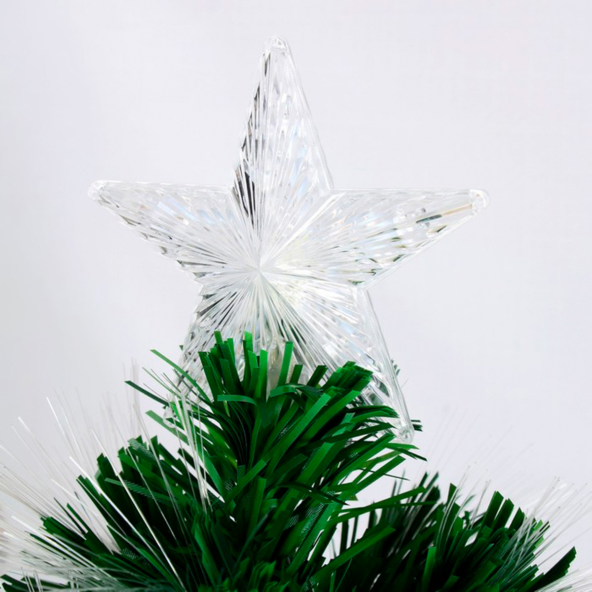 Ель декор. фиброоптич. t846av12-120  120 см, 125 веток (зеленая) "зимнее волшебство" 2338605