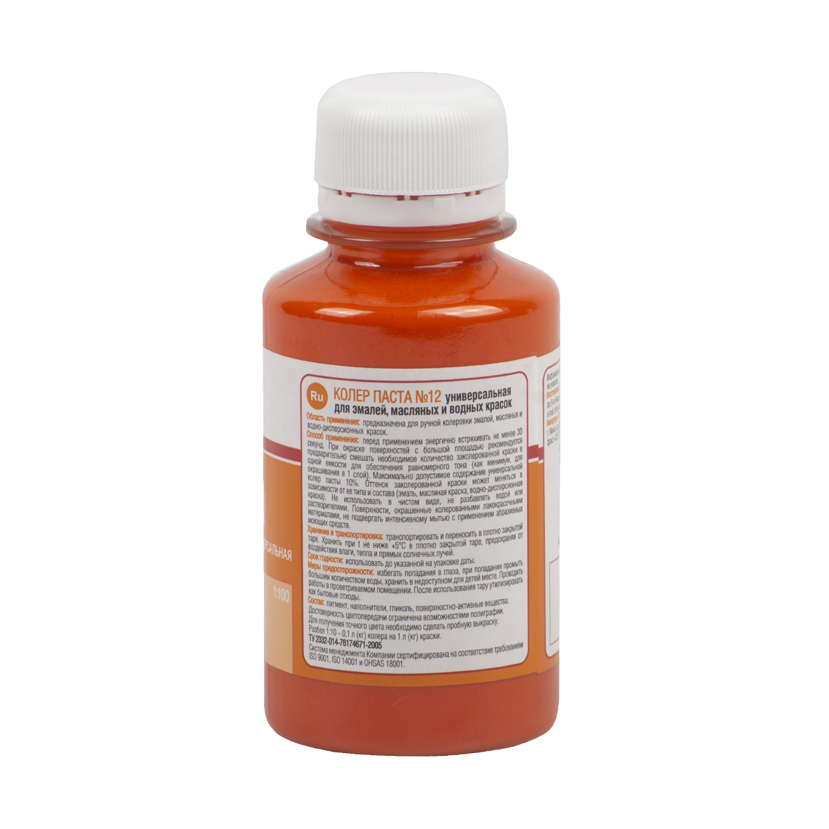 Паста колер. универс. № 12  персиковая  0,1 л (30) текс