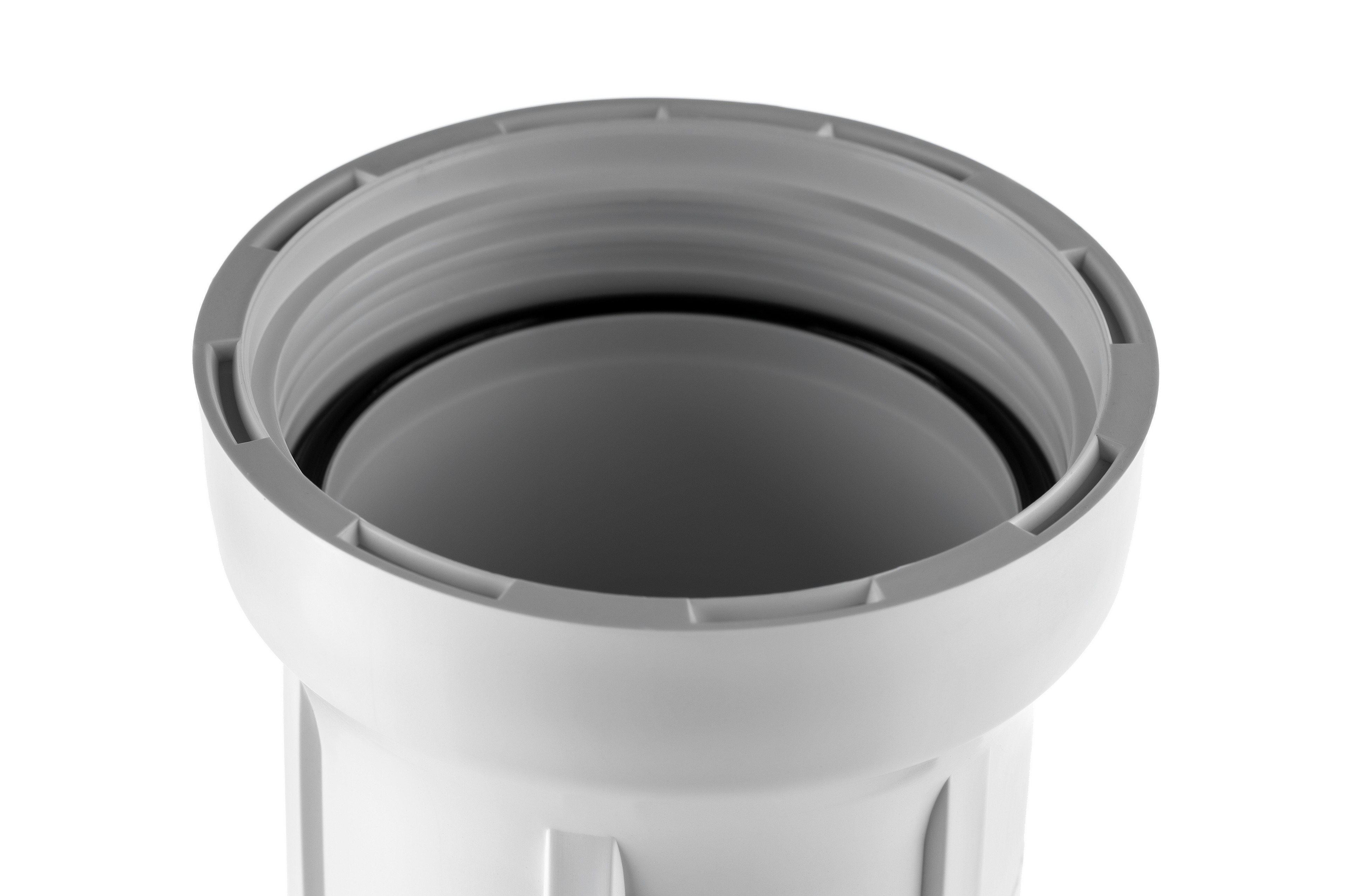 Корпус Гейзер 10" 1/2 матовый для холодной воды, с пластиковой резьбой