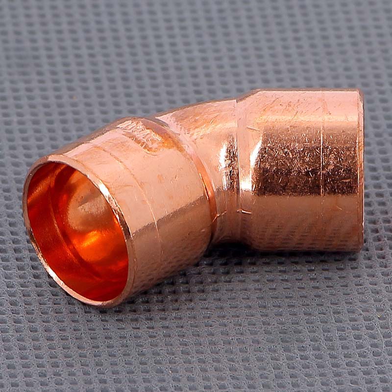 Угол двухраструбный 45° VIEGA пайка 18 мм медный