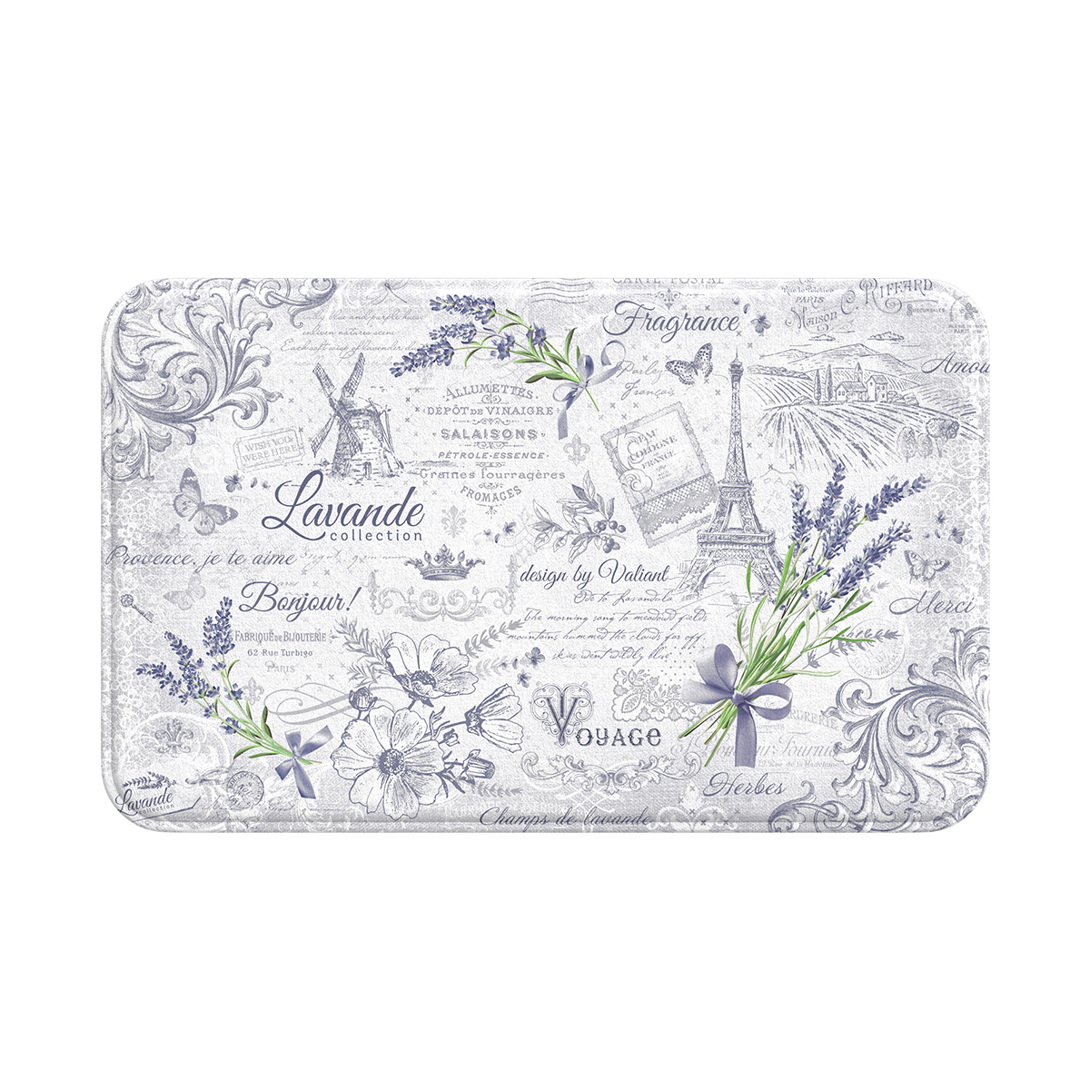 Коврик для ванной "lavande" 50*80 см (1/20) "valiant" lv-p-58