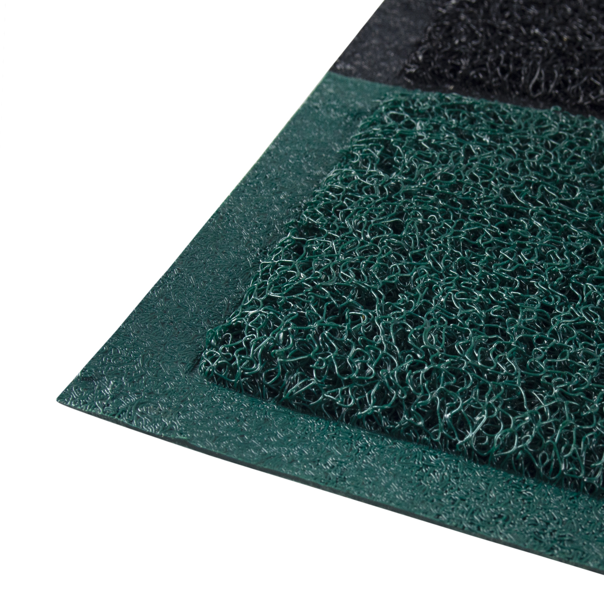 Коврик придверный пористый 40*60 см (черно-зеленый) (1/20) "vortex" 22406
