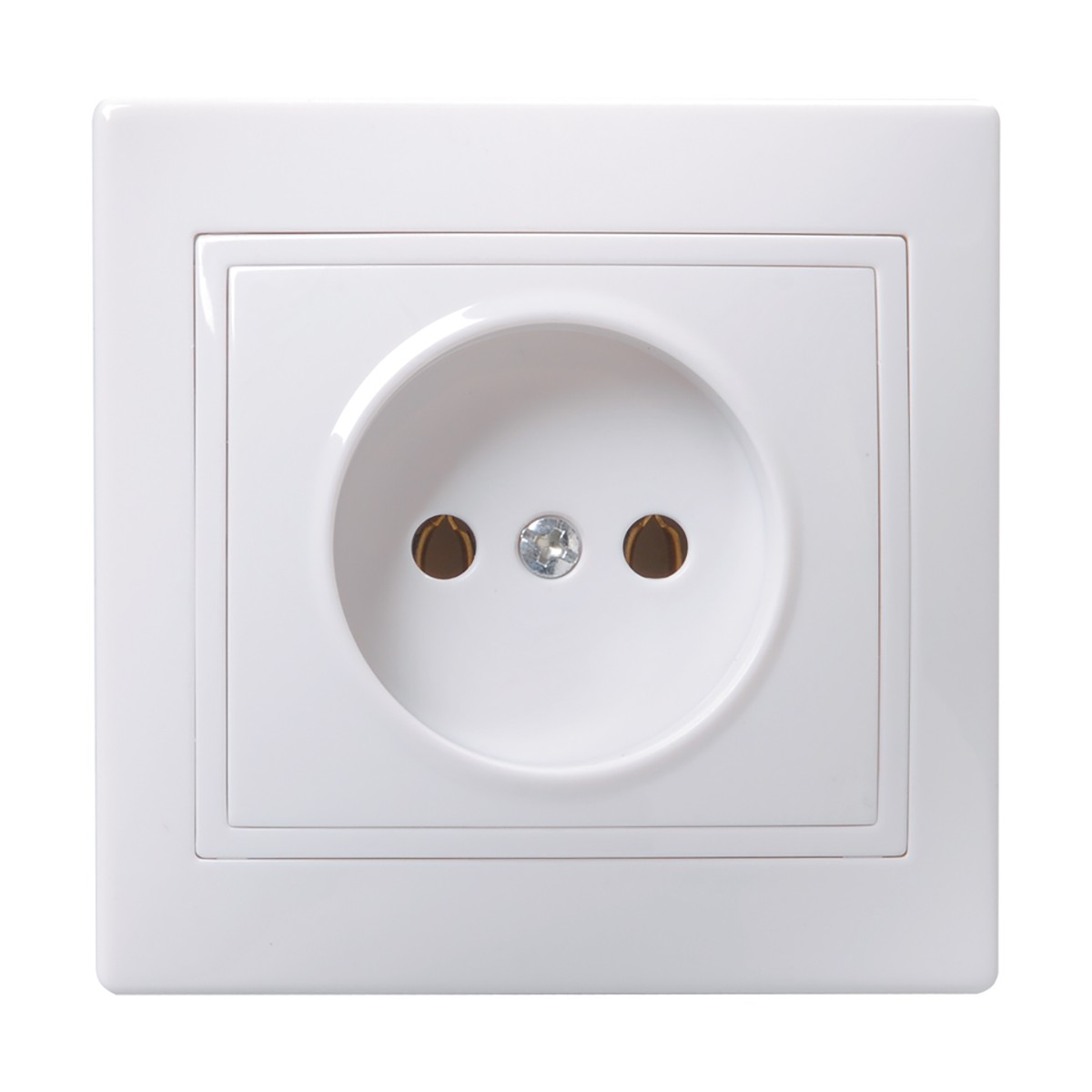 Розетка "кварта" 1 местн. рс10-2-кб, 10а (керам.) белый (1/10/200) "iek"