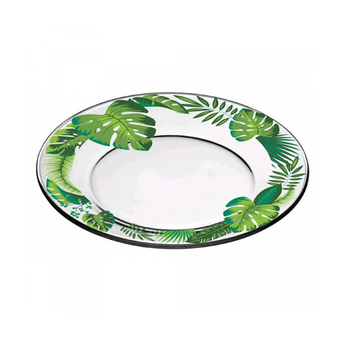 Тарелка десертная "тропики" 19,6 см (набор 6 шт.) (1/4) "декостек"