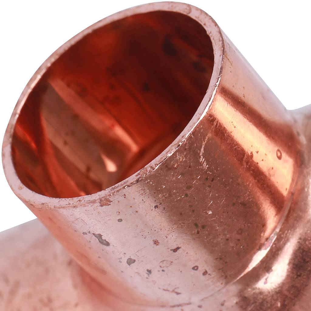 Тройник переходной 28х18х28 мм медный под пайку SANHA 15130281828