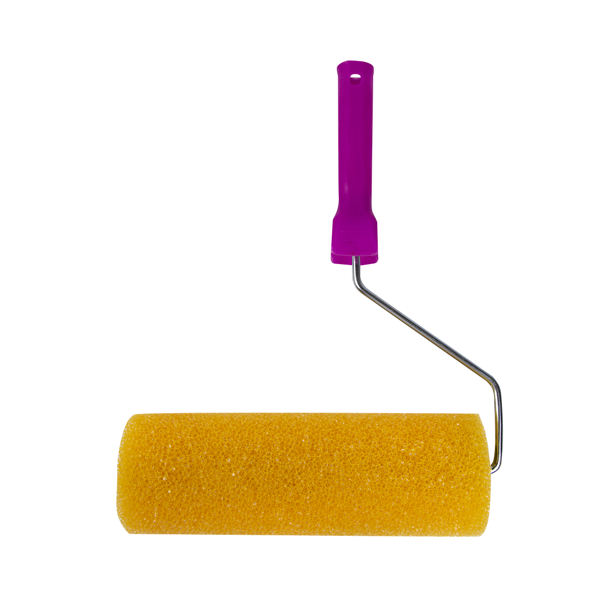 Валик структурный поролон. "гладкий"  d80/230 мм бюгель 6 мм (в сборе) (1/50)  "krafor" 085-0250