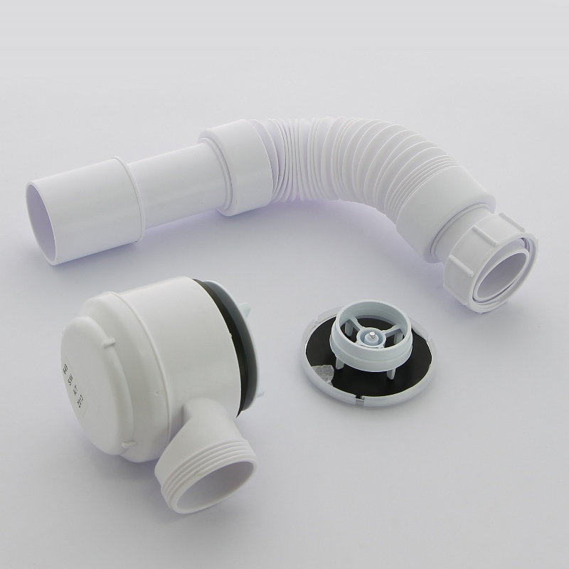 Сифон McALPINE бутылочный для поддона c раздвиж. L=300-500 мм трубой, высота 65 мм, выход 40/50, хро