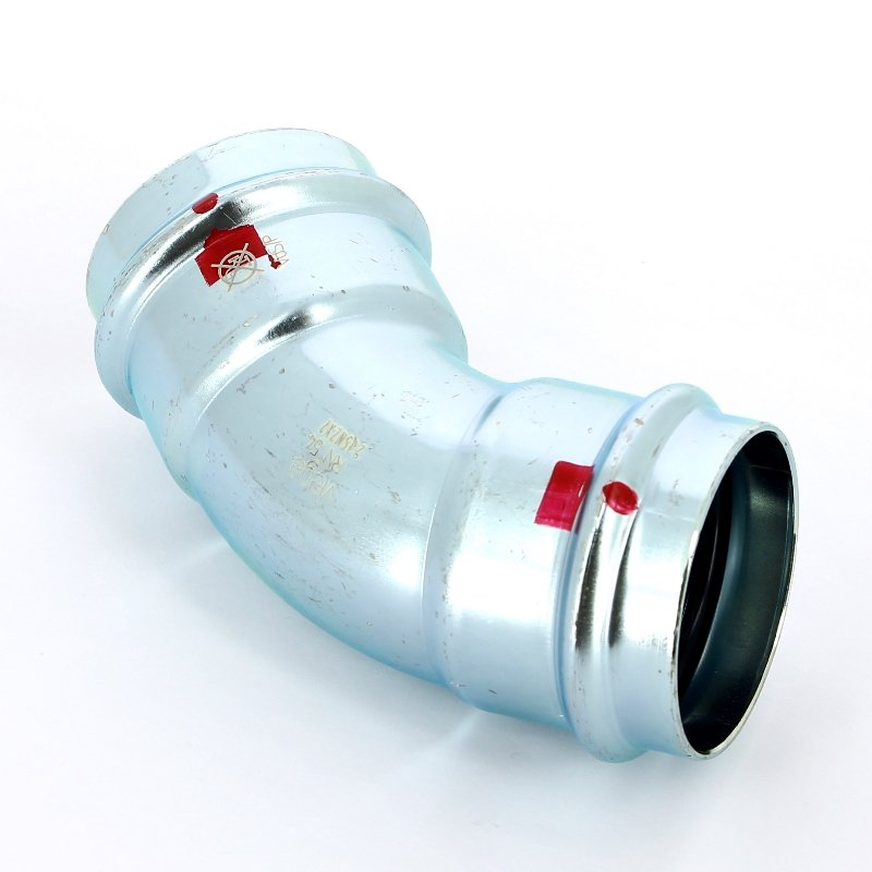 Угол пресс 45°54 оцинкованная сталь Prestabo VIEGA