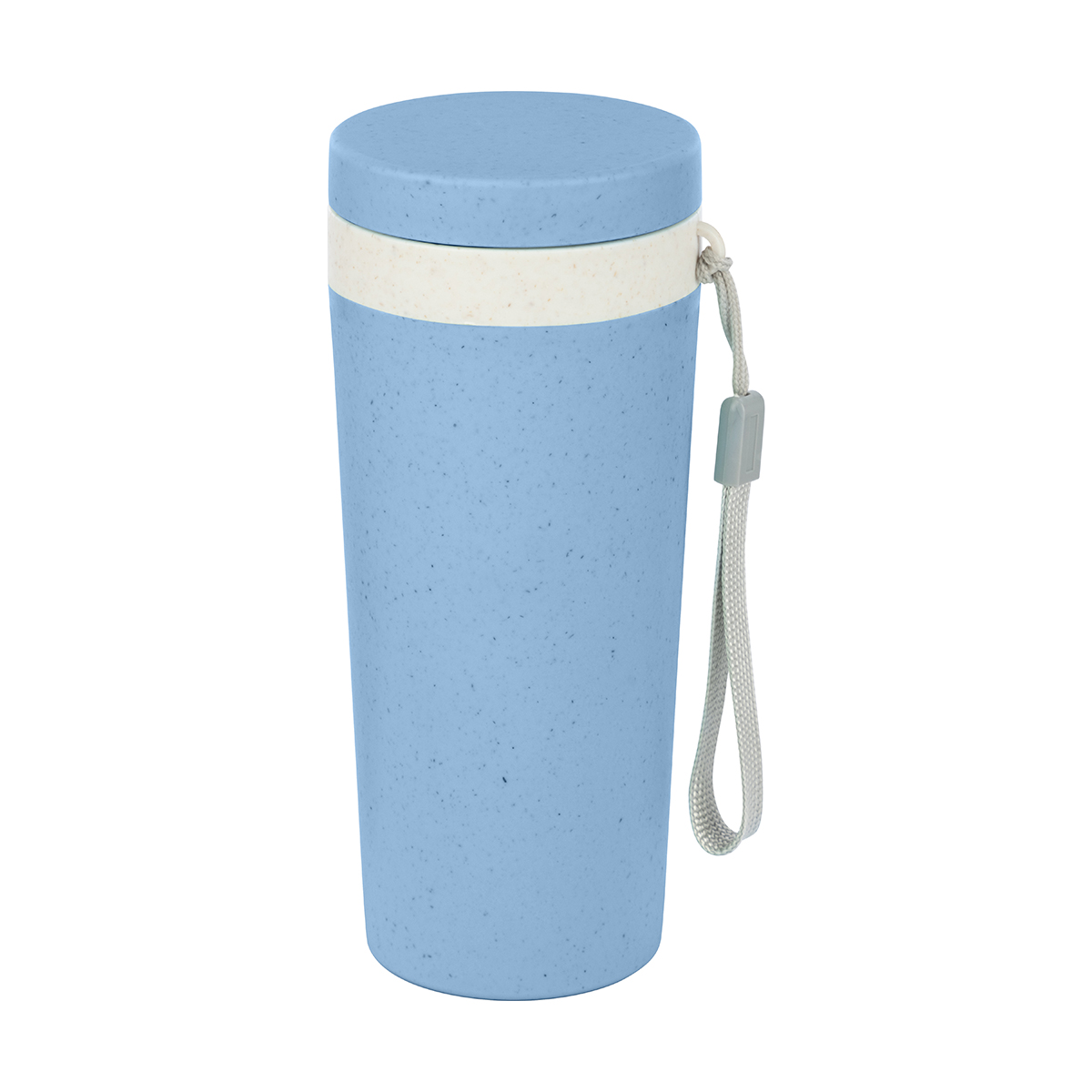 Стакан с крышкой "mentolo" 330 мл с ремешком (1/20) "mallony"