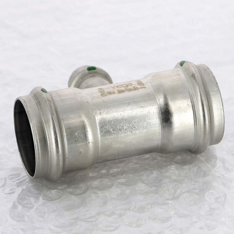 Тройник пресс 35х15х35 нержавеющая сталь Sanpress Inox VIEGA