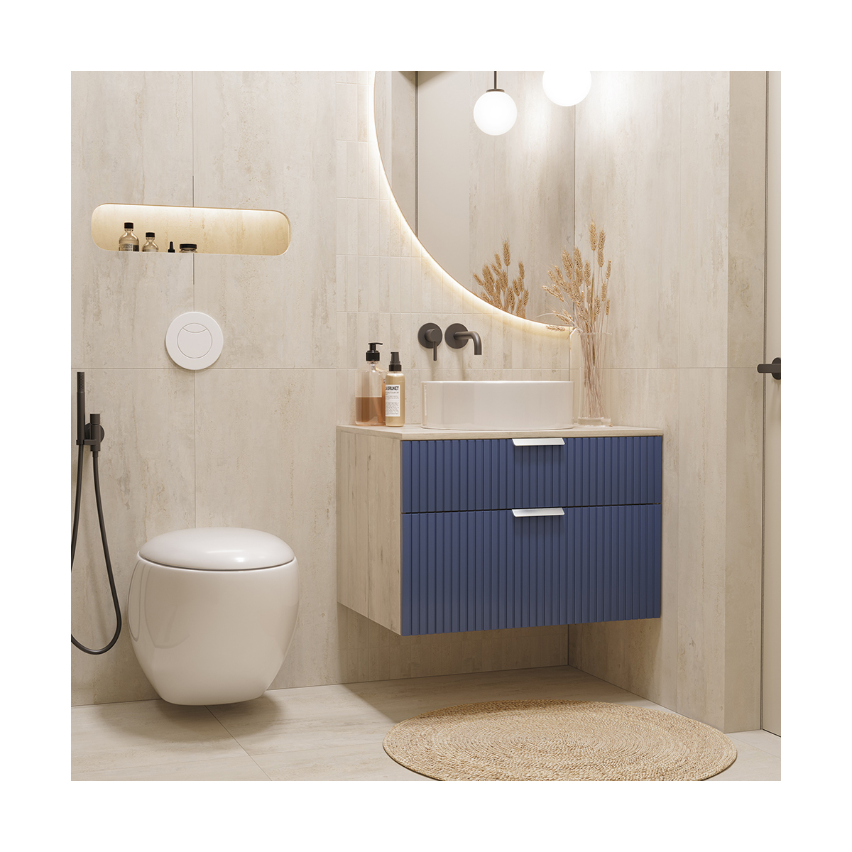 Раковина накладная "best slim" уп белая "sanita luxe"  wb.ct/best/40-n.slim/wht.g/s1