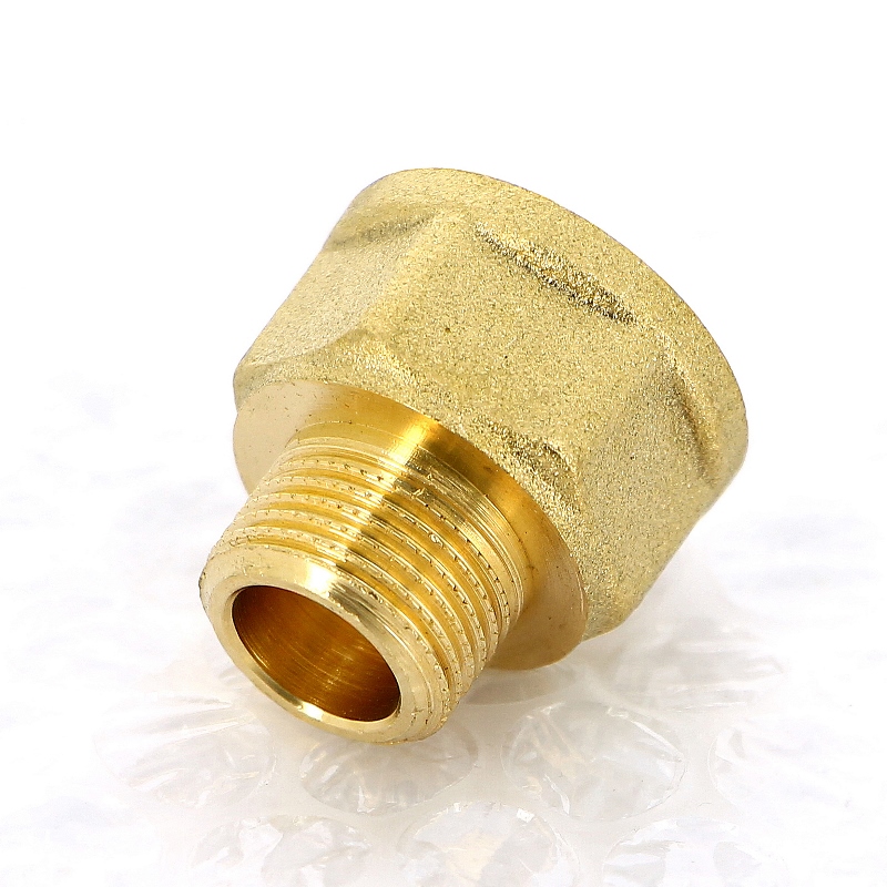Переходник резьбовой 3/8" x 1/2" ВН латунь UNI-FITT