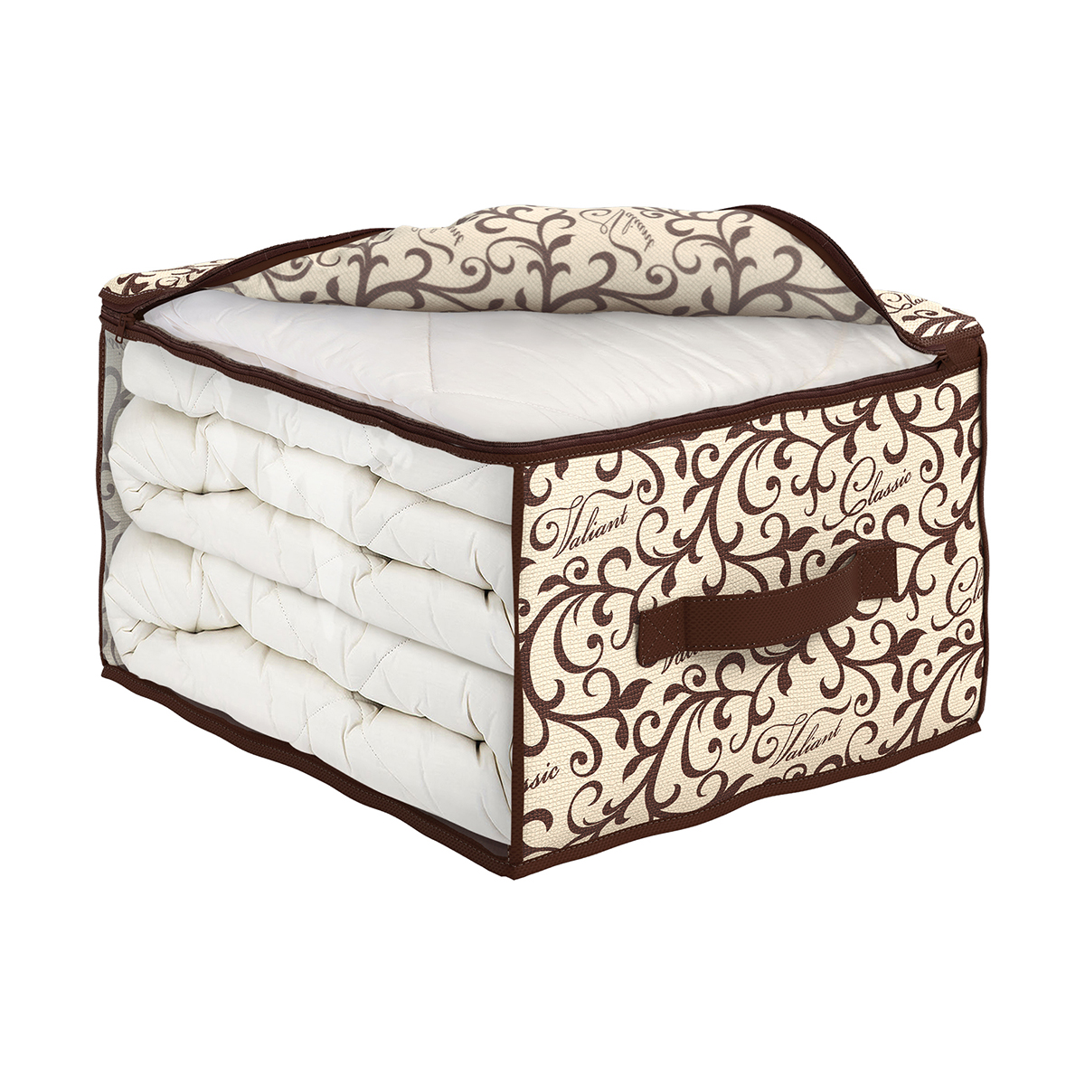 Кофр для хранения "classic" 35*30*20 см с застёжкой-молнией (1/24) "valiant" cl-cb-s