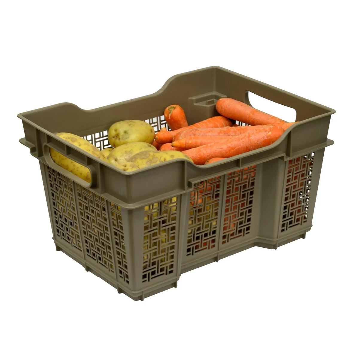 Ящик универсальный 400*300*220 мм  16 л (капучино) (1/12) "виолет"