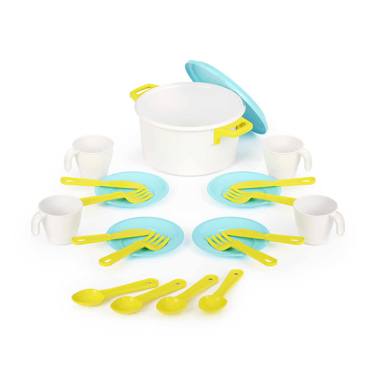 Набор игрушечн. посуды "хозяйка" (4 персоны) (1/16) "альтернатива" м2225