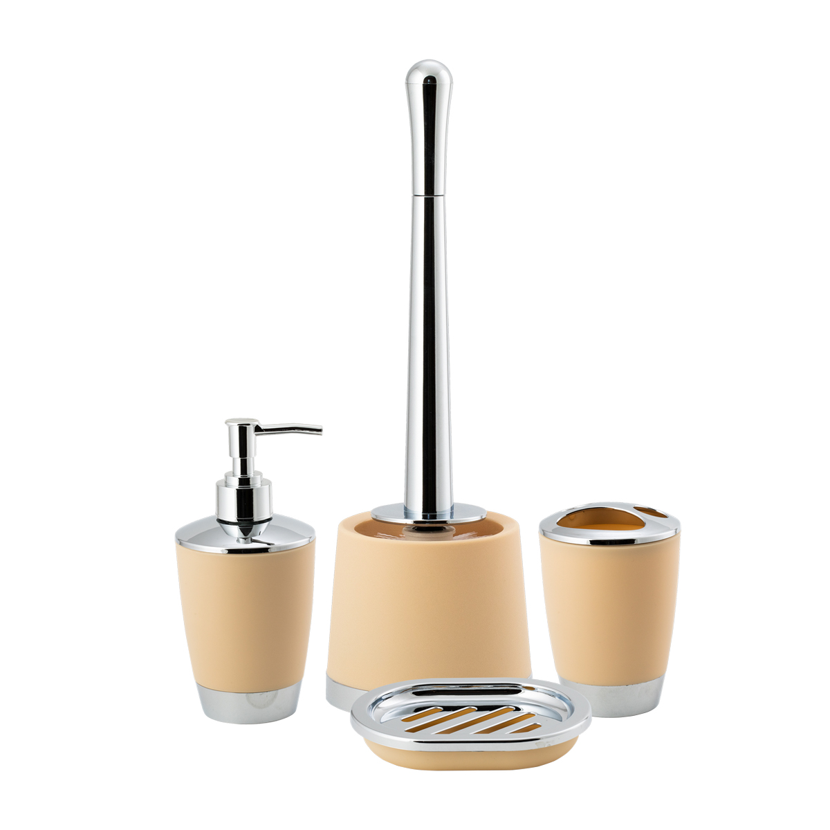 Дозатор для жидкого мыла "альма" пласт. (кремовый) (1/12) "аквадекор" attp-2100crm-01