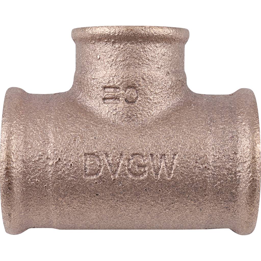 Тройник резьбовой (ВР) 3/4" x 1/2" x 3/4" бронза VIEGA (264468)