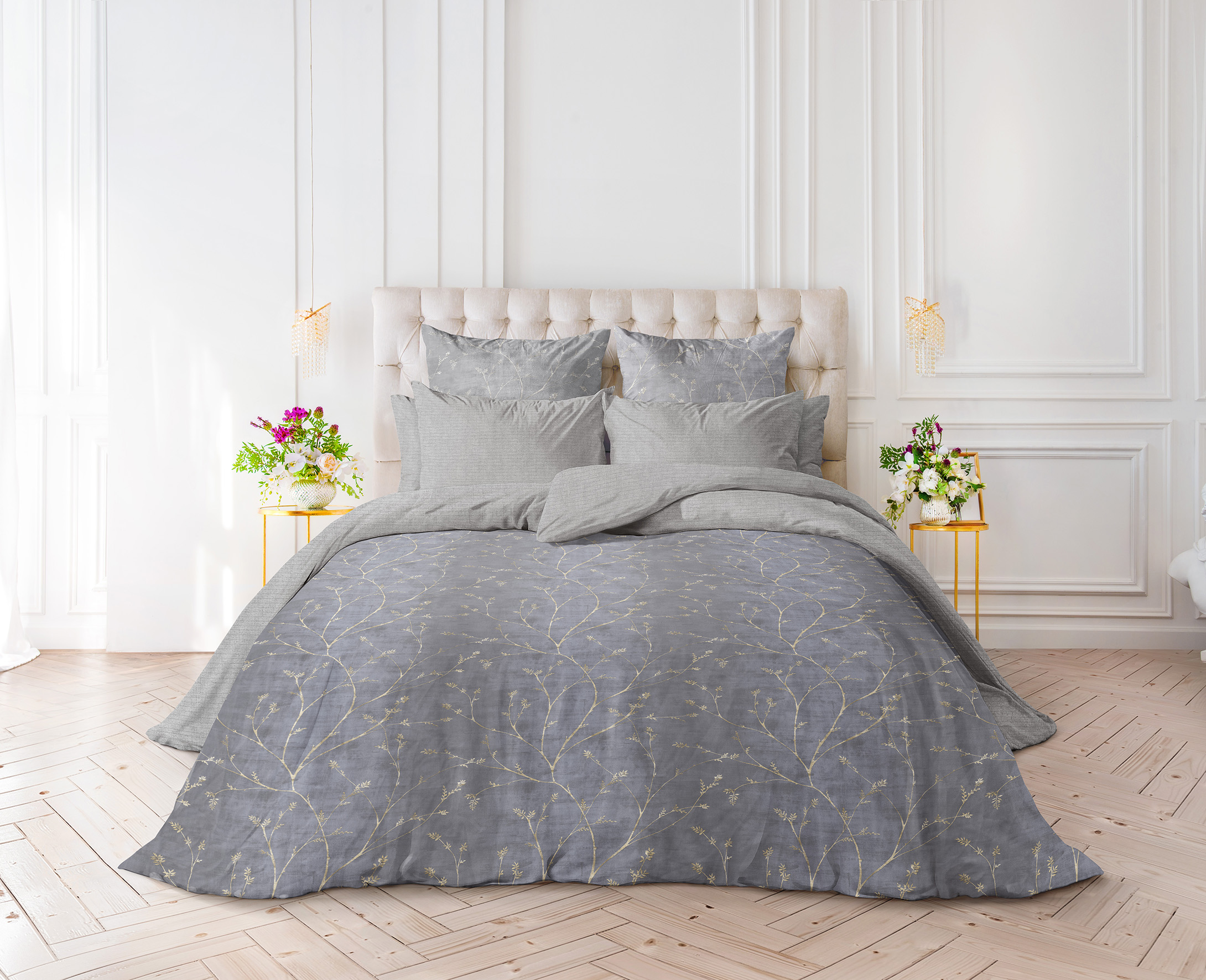 Постельное белье "verossa" rame семейный (сатин) (1)