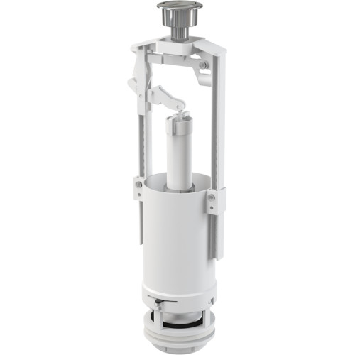 Сливной механизм Alcaplast со стоп-кнопкой хром