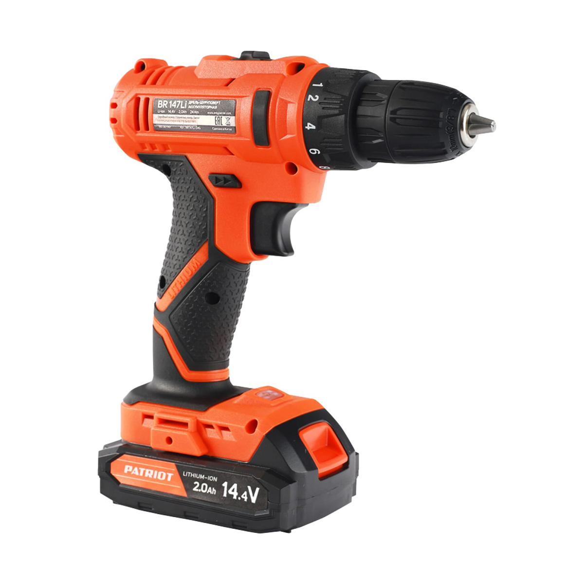 Дрель-шуруповерт аккум. br 147li (1/10) "patriot" 180301147