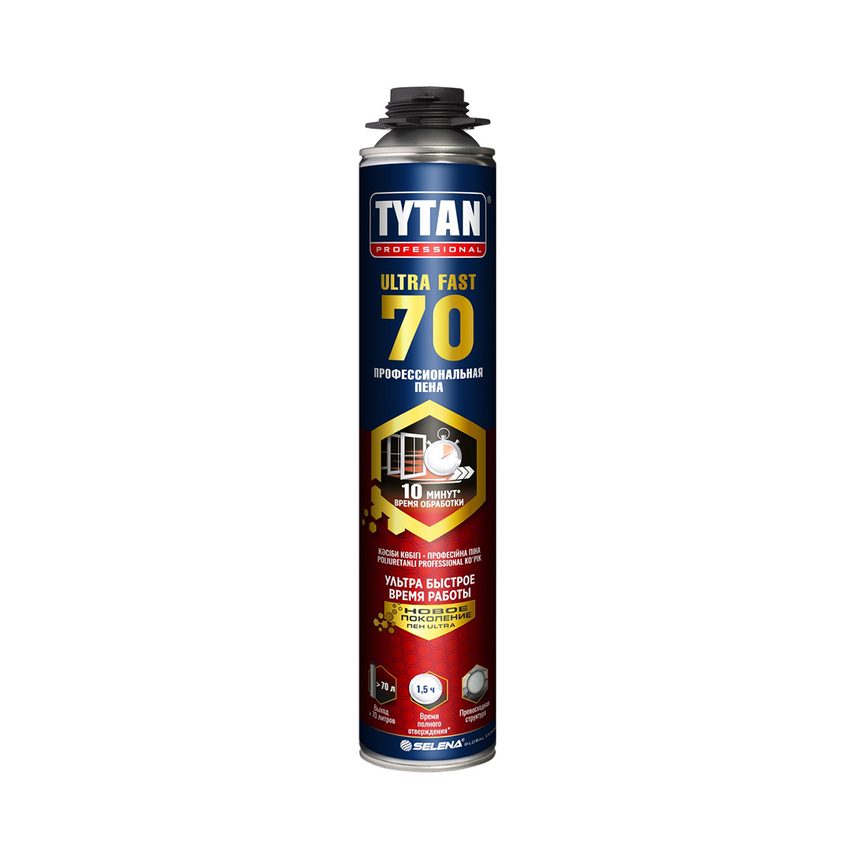 Пена монтажная "tytan professional ultra 70" профи 870 мл (12/840)