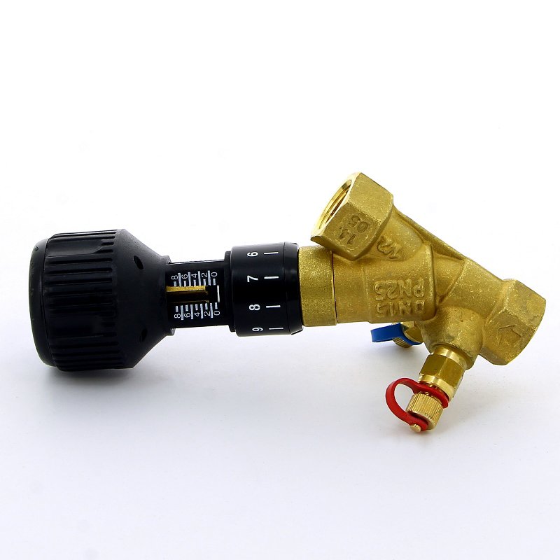 Клапан балансировочный CIM 747 ручной 1/2" В / DN 15 CIMBERIO Kvs1,7м3/час DZR -латунь