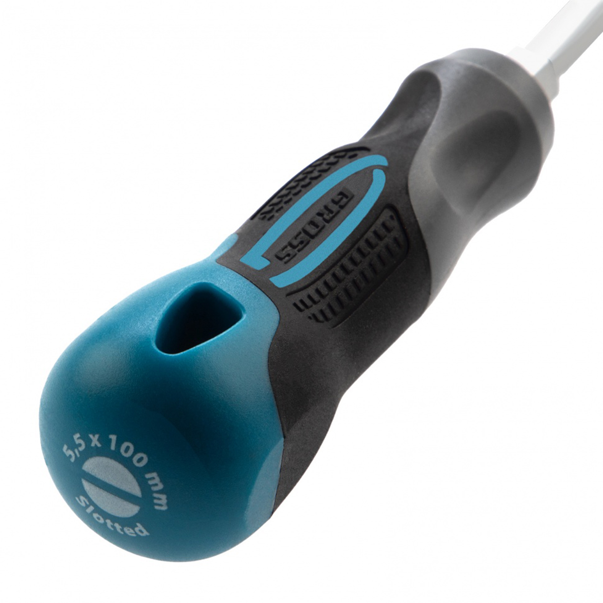 Отвертка sl5,5 х 100 мм трехкомп. рукоятка (1/120) "gross"