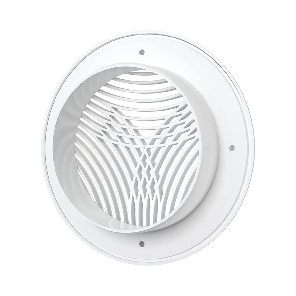 Решетка вентиляц. круглая d 143 мм приточно-вытяжная с фланцем d 100 abc-пластик (1/33) "эра" 10рпкф