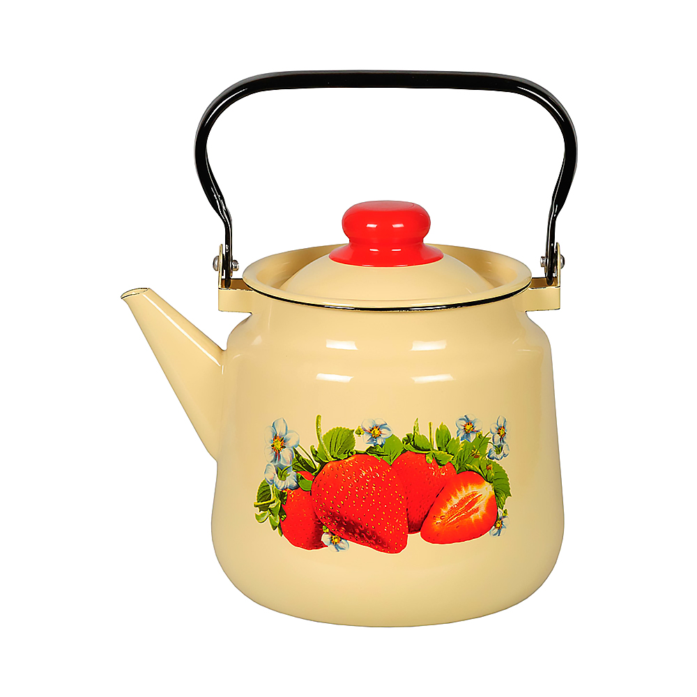 Чайник эмалиров. декор. 3,5 л (1/4) "стальэмаль"  1с26с