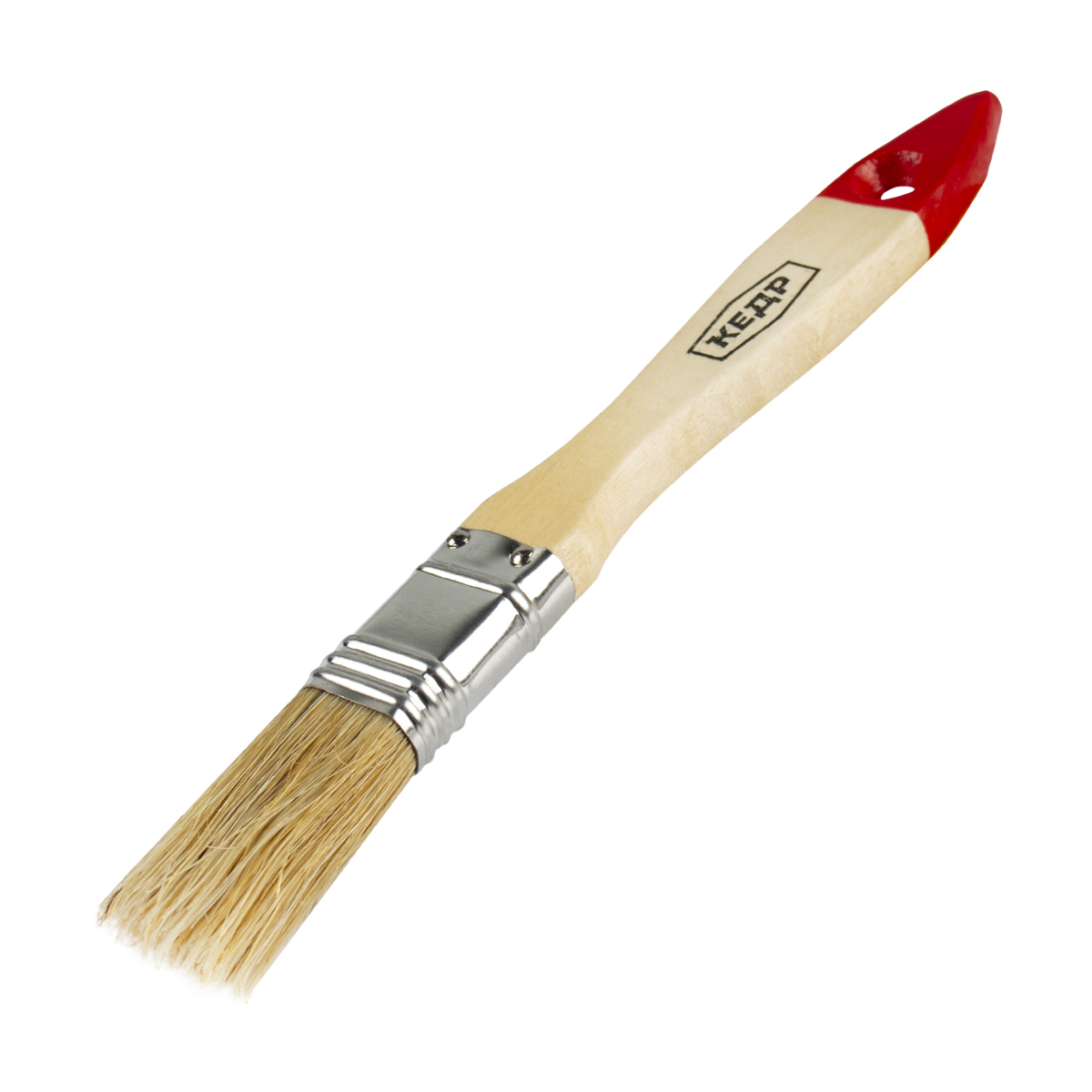 Кисть плоская  №0,75/20 мм  (12/1200) натур.щетина, дерев.ручка "кедр"  006-3834