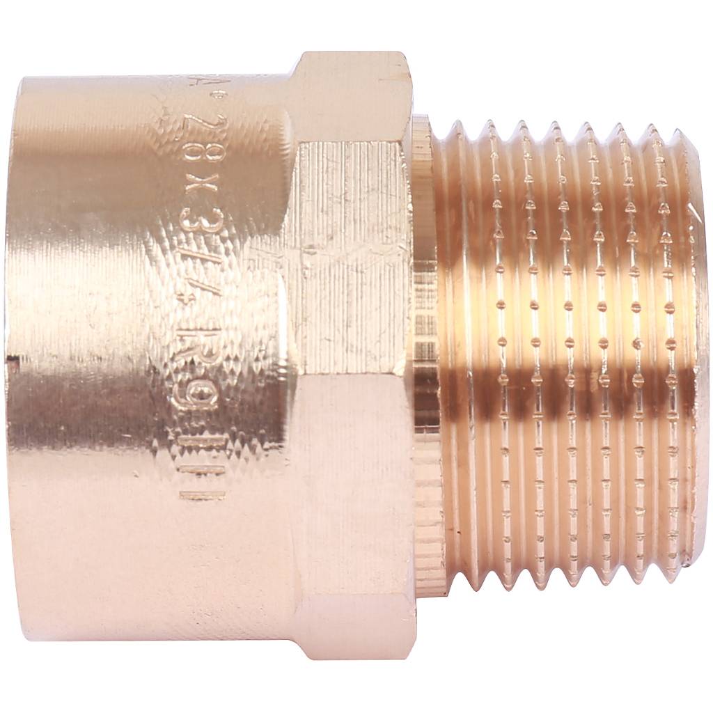 Муфта 28х3/4" переходная (НР) под пайку с наружной резьбой SANHA бронзовая 142432834