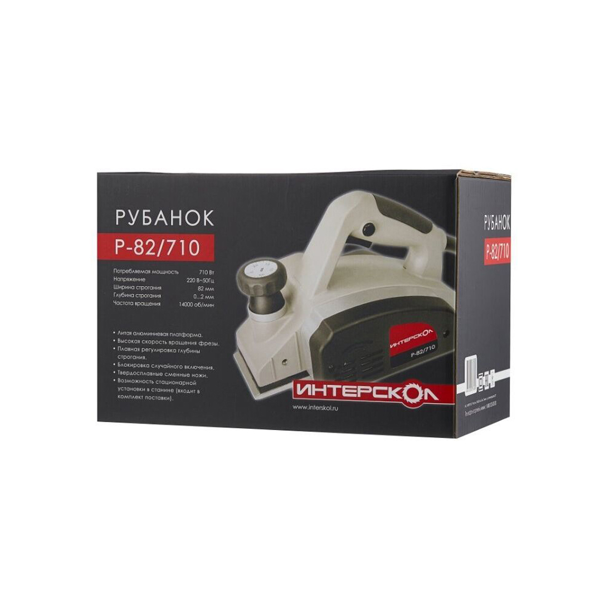 Рубанок р-82/710 (1/4) "интерскол" 50.1.0.12