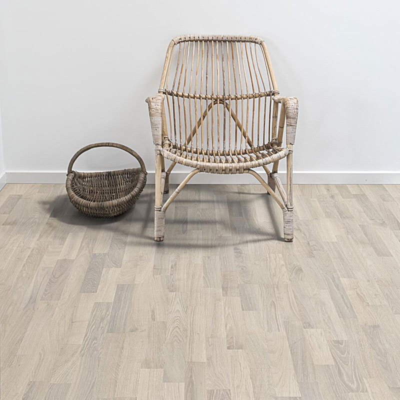 Паркетная доска Kahrs Original Коллекция Люмен Дуб Иней ультраматовый лак трехполосный ORIGINAL OAK RIME 3S