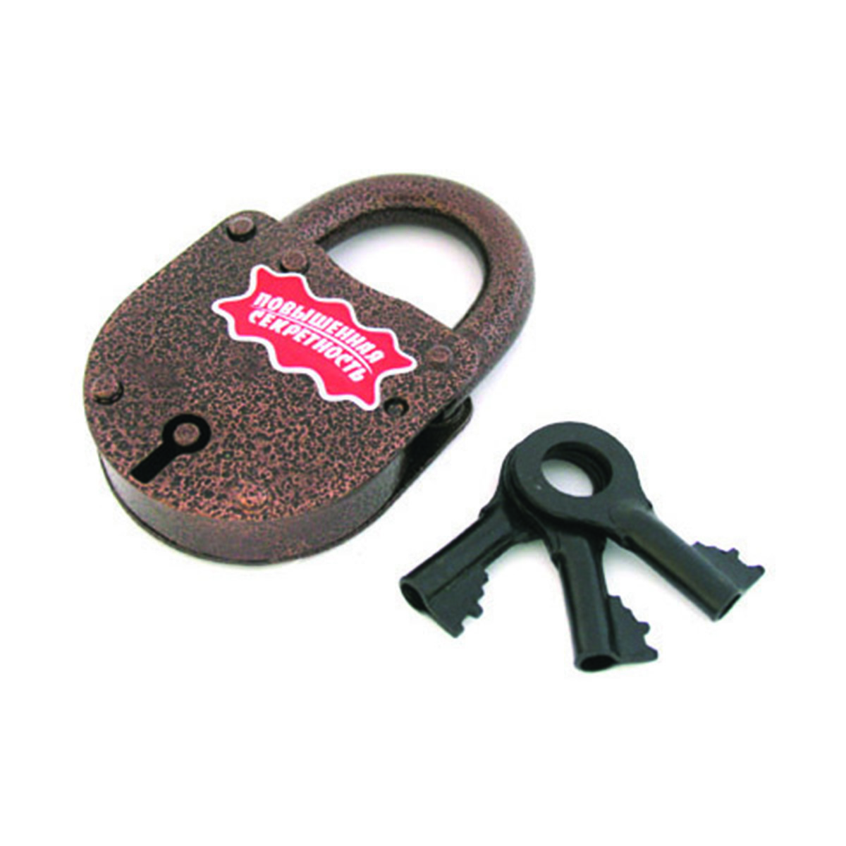 Замок навесной амбарный звс-4 (3 ключа) (1/5/50) "н-новгород"