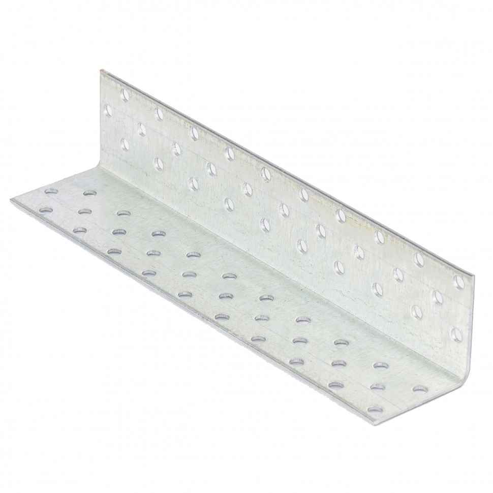 Крепежный уголок равносторонний  2 мм,   KUR 40 x 40 x 200 мм Сибртех (46588)