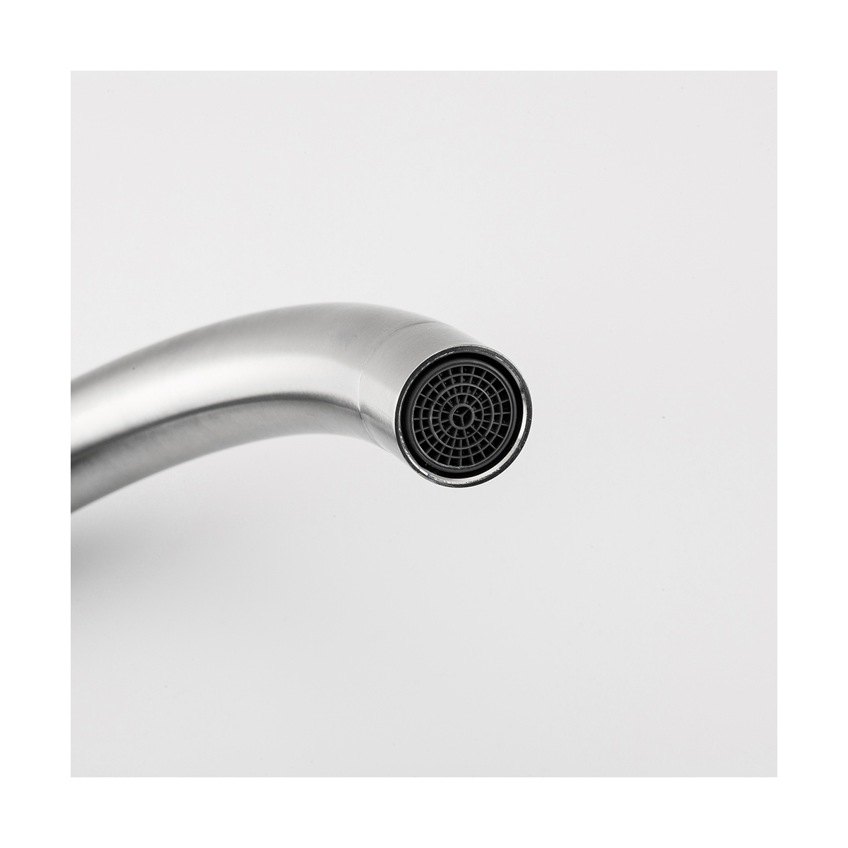 Смеситель для кухни f40899 высокий повротн. излив (нерж.сталь), сатин (1/10) "frap"