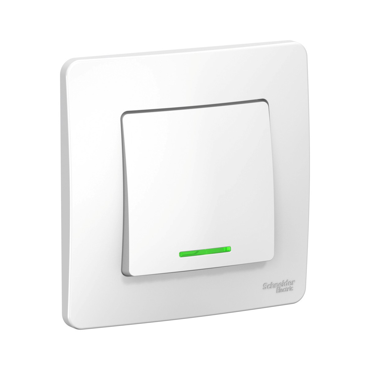 Выключатель "blanca" 1 кл. с индикатором 10а, белый (1/10/60) "schneider"