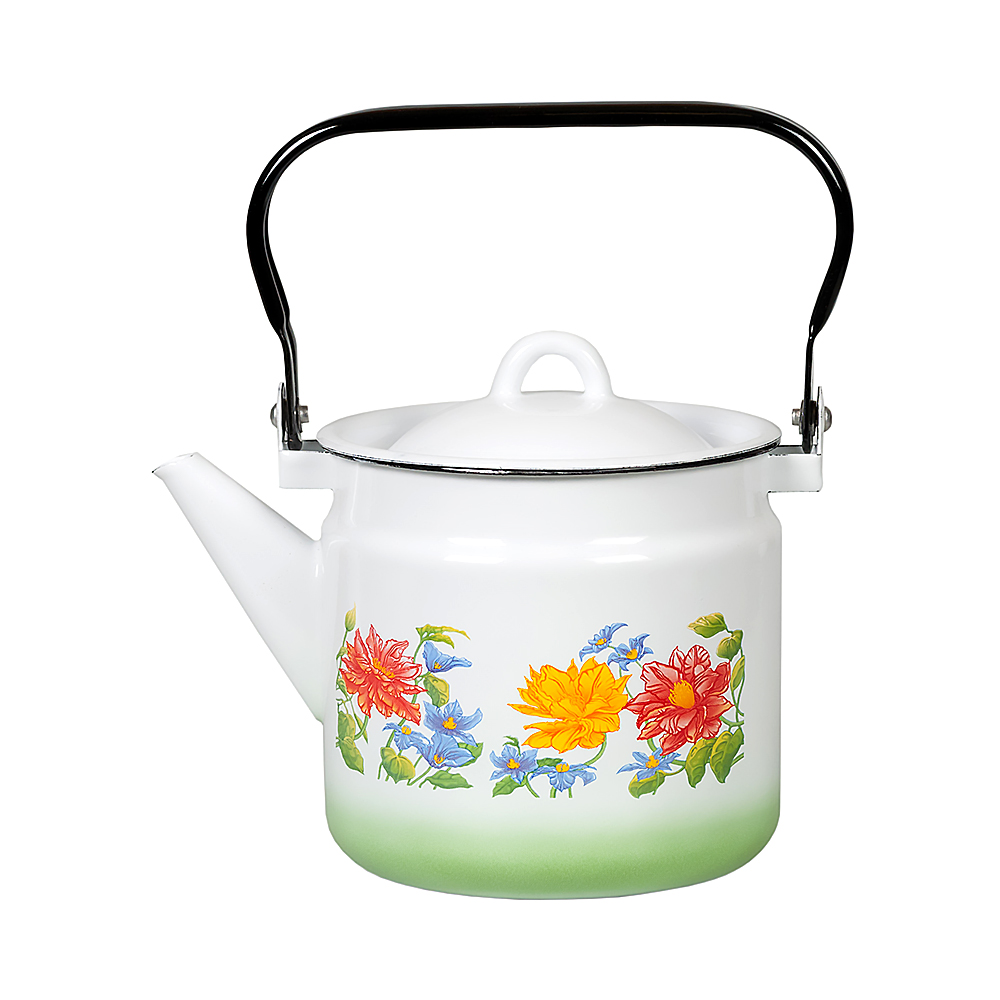 Чайник эмалиров. декор. 2 л (1/3) "стальэмаль"  1с25я