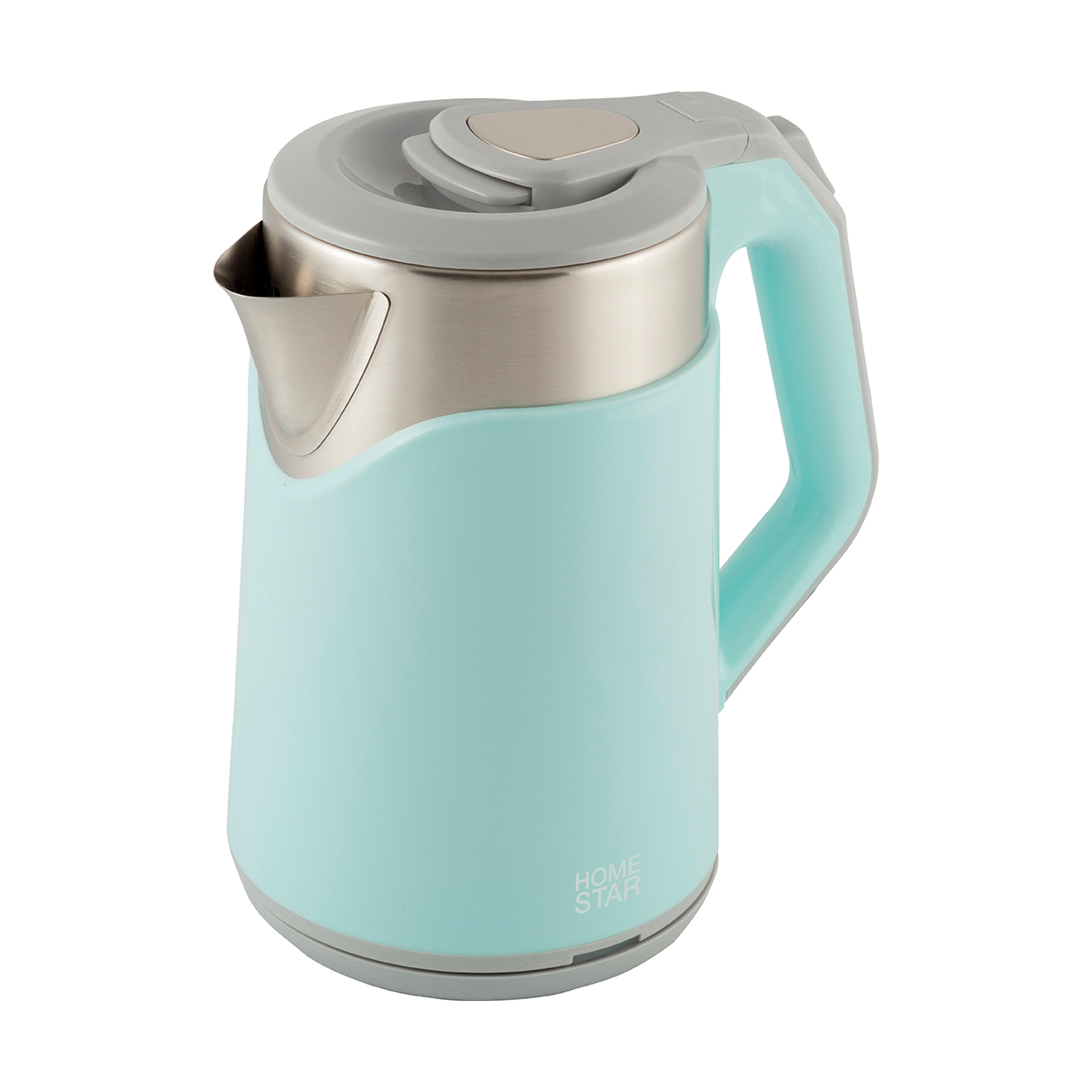 Чайник электр. "homestar" hs-1019 1,8 л (1/12) сталь (голубой)